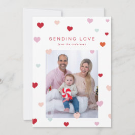 Tarjeta Festiva Los corazones flotantes de San Valentín