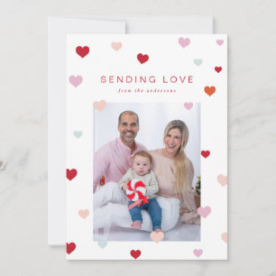 Tarjeta Festiva Los corazones flotantes de San Valentín