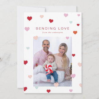 Tarjeta Festiva Los corazones flotantes de San Valentín