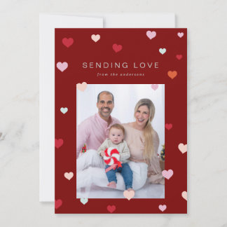 Tarjeta Festiva Los corazones flotantes de San Valentín