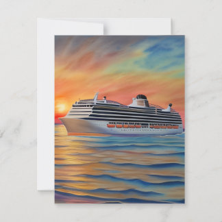 Tarjeta Festiva Los cruceros ofrecen una manera lujosa y emocionan
