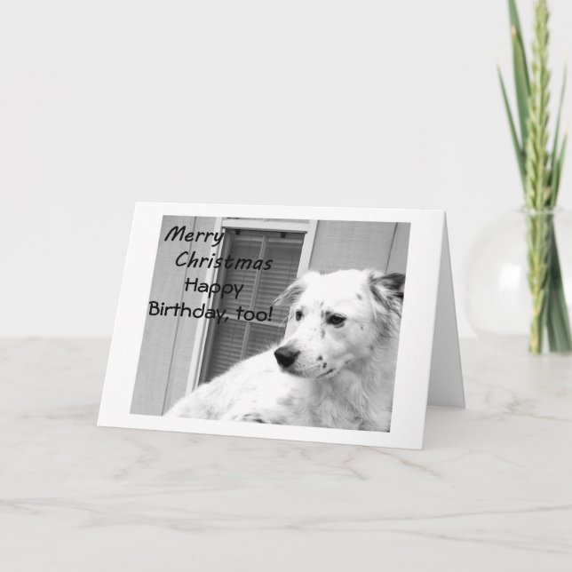 Tarjeta Festiva LOS DESEOS DEL CUMPLEAÑOS DE LOS navidades SE HACE (Anverso)