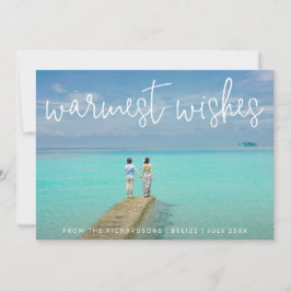 Tarjeta Festiva Los Deseos Más Amables Elegantes Navidades De Foto