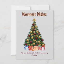 Tarjeta Festiva Los deseos más cálidos de esta temporada de Navida