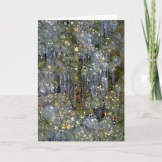 Tarjeta Festiva Los diamantes del invierno