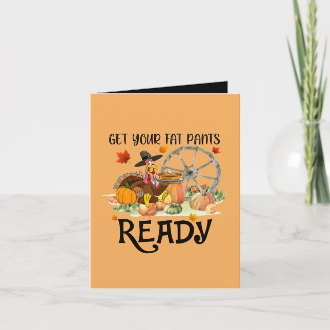 Tarjeta Festiva los divertidos pantalones de gorra de pavo de Acci (Anverso)