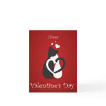 Los gatos El día de San Valentín guapos