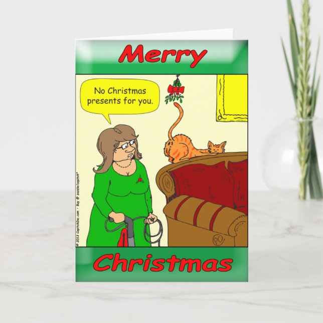 Tarjeta Festiva Los gatos son muy independientes (Anverso)