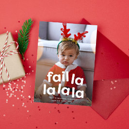 Tarjeta Festiva Los graciosos Navidades lindos fallan en una foto 