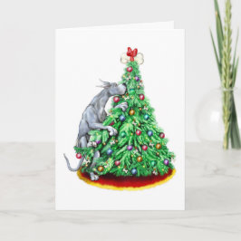 Tarjeta Festiva Los grandes Navidades daneses alcanzan los objetiv