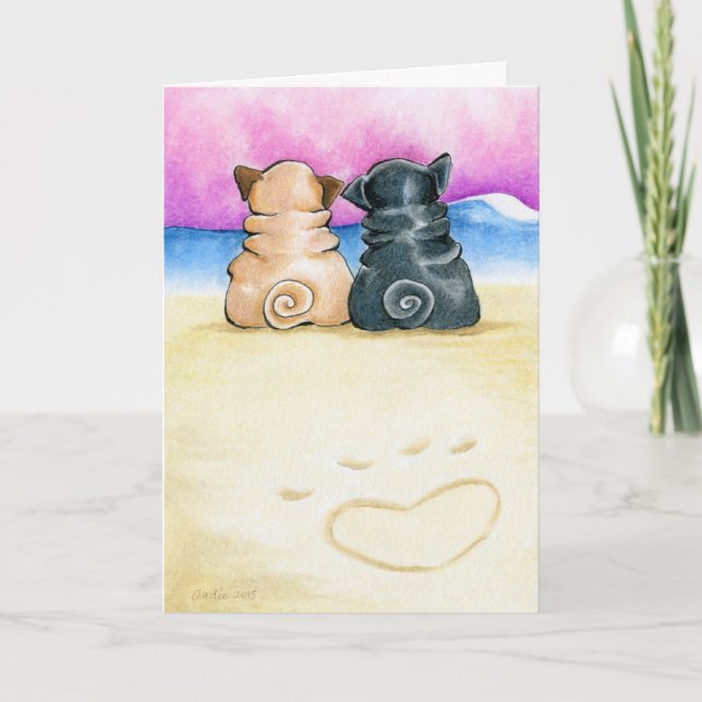 Tarjeta Festiva Los Higos Enamorados (Anverso)