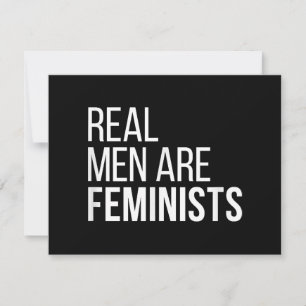 Tarjeta Festiva Los hombres de verdad son regalos de citas de femi