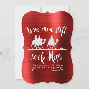 Tarjeta Festiva Los Hombres Sabios Todavía Lo Buscan Navidades