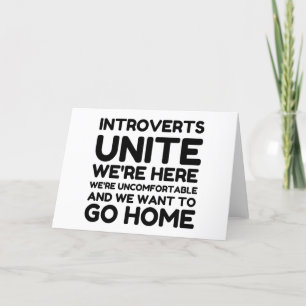 Tarjeta Festiva Los introvertidos se unen