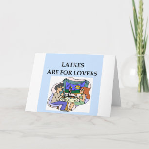 Tarjeta Festiva Los LATKES son para el amante