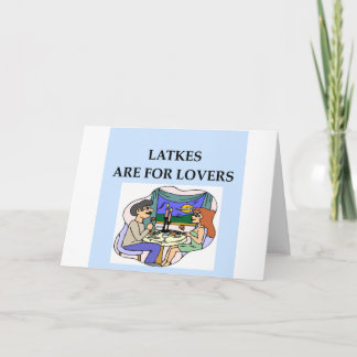 Tarjeta Festiva Los LATKES son para el amante