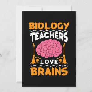 Tarjeta Festiva Los maestros de biología aman la parte de Hallowee