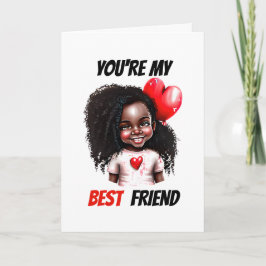 Tarjeta Festiva Los mejores amigos de valentine le desean a afroam