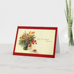 Tarjeta Festiva Los mejores deseos de Año Nuevo