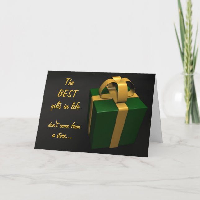 Tarjeta Festiva Los mejores regalos (Anverso)