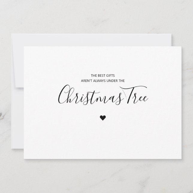 Tarjeta Festiva Los mejores regalos no están siempre bajo navidade (Anverso)