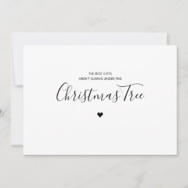 Tarjeta Festiva Los mejores regalos no están siempre bajo navidade