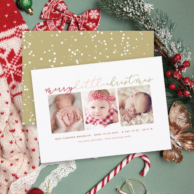 Tarjeta Festiva Los moritos del bebé Navidades trillan 3 Collages  (Subido por el creador)