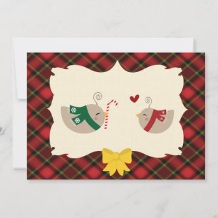 Tarjeta Festiva Los navidades aman a los pájaros