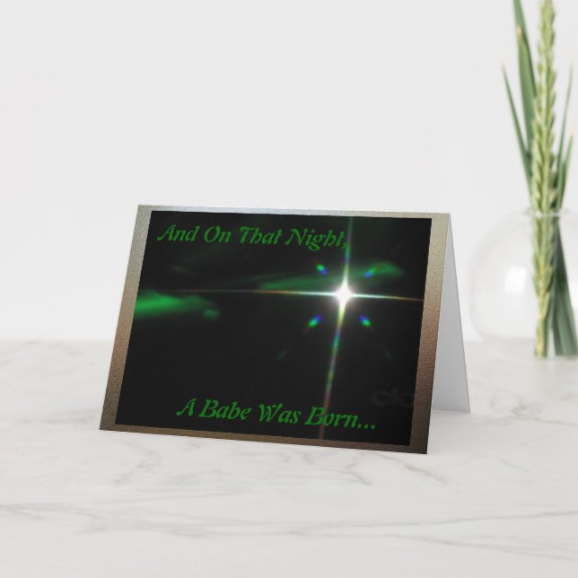 Tarjeta Festiva Los Navidades Babe... (Anverso)