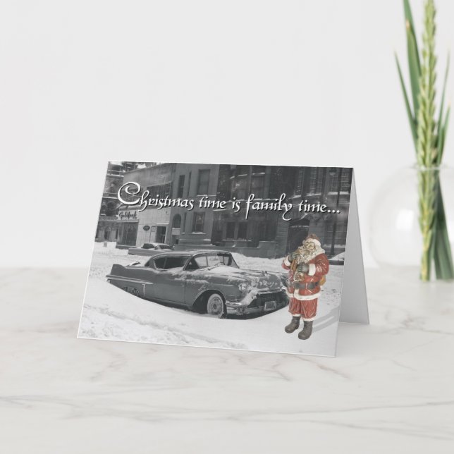 Tarjeta Festiva Los Navidades clásicos de Santa María (Anverso)