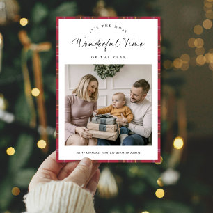 Tarjeta Festiva Los Navidades de la familia juegan un maravilloso