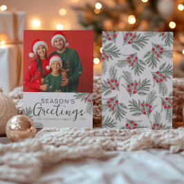 Tarjeta Festiva Los Navidades de la temporada de saludos fueron un