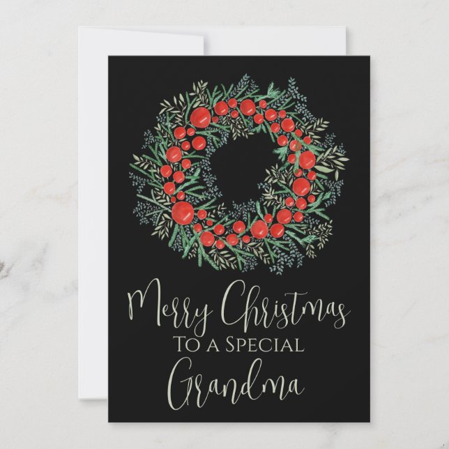 Tarjeta Festiva Los Navidades de las abiras de la abuela (Anverso)