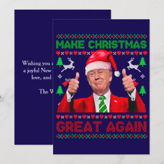 Tarjeta Festiva Los Navidades de Trump vaquean, hacen grandes a lo