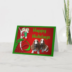 Tarjeta Festiva Los Navidades del heondo básico tienen pequeños án