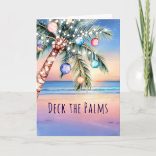 Tarjeta Festiva Los Navidades del Palms Beach