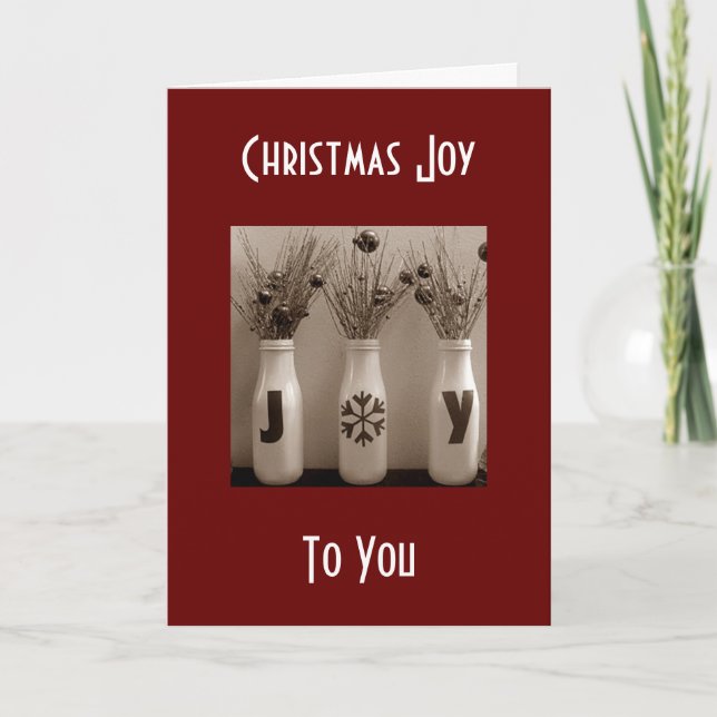 Tarjeta Festiva LOS navidades DISFRUTAN DE DURAR TODO EL AÑO (Anverso)