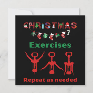 Tarjeta Festiva Los Navidades divertidos repiten según sea necesar