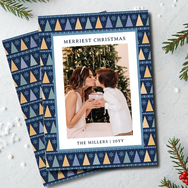 Tarjeta Festiva Los Navidades más bonitos fotografían árboles de o (Subido por el creador)