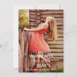 Tarjeta Festiva Los Navidades más maravillosos añaden su propia fo