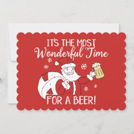 Tarjeta Festiva Los navidades más maravillosos para una cerveza Sa