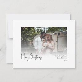 Tarjeta Festiva Los Navidades modernos escriben una foto poco entu