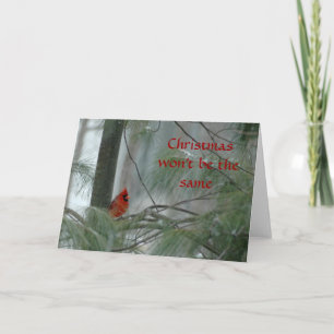 Tarjeta Festiva Los navidades no serán iguales.