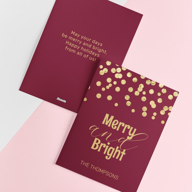 Tarjeta Festiva Los Navidades rojos del Confetti dorado son morale (Subido por el creador)