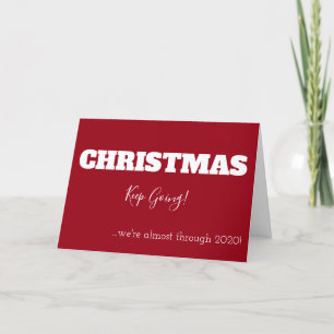 Tarjeta Festiva Los navidades siguen pasando casi por el Año Blanc