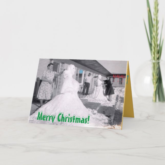 Tarjeta Festiva Los navidades son divertidos para todos (Anverso)