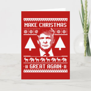 Tarjeta Festiva Los Navidades Trump hacen más dulce a los Navidade
