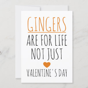 Tarjeta Festiva Los pelirrojos son para toda la vida, no solo para