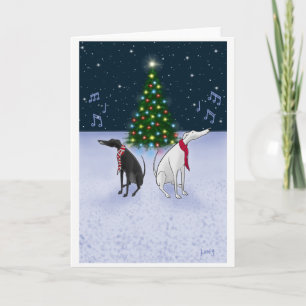 Tarjeta Festiva Los perros del villancico