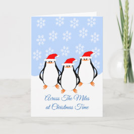 Tarjeta Festiva Los Pingüinos De Los Navidades Miles